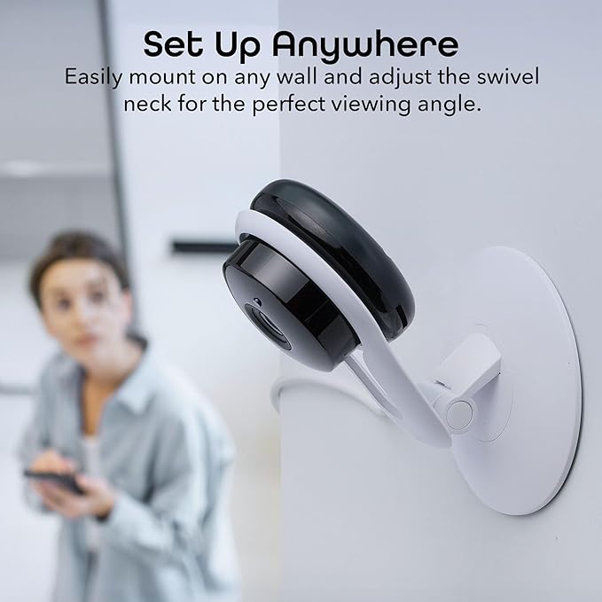 Geeni Smart Wi-Fi Security Camera with Night Vision: 1080p HD Indoor Surveillance, Motion Detection, Two-Way Audio & Alexa Compatible