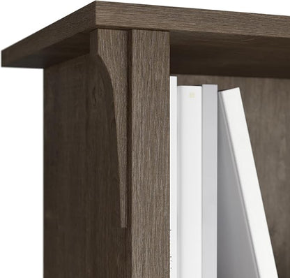 Bush Furniture BSH24462958 Salinas 6-Shelf 30-Inch H Cube Bookcase, Ash Brown