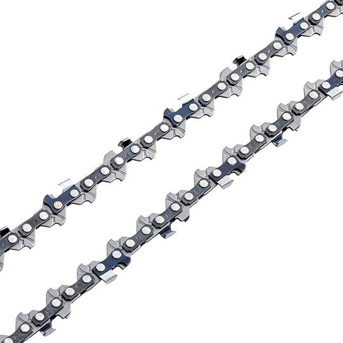 KAKEI 8 Inch Chainsaw Chain 1/4" Pitch .043" Gauge 47 Drive Links Pole Saw Chain (3 Chains) - Semi Chisel