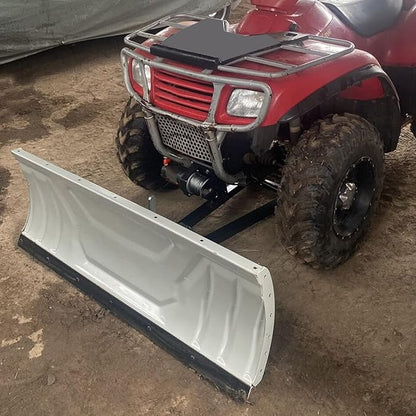 KUAFU Snow Plow Blade Universal Kit Steel Adjustable 48" Complete Universal Kit Package Compatible with ATV Honda Kawasaki Polaris Aeon Crossland Arctic-Cat Alterra (You Will get 2 Packages)