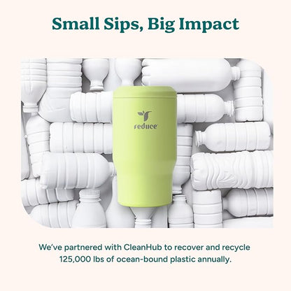 Reduce 4-in-1 Drink Cooler - Versatile Can & Bottle Holder with Vacuum Insulation - Keeps Drinks Cold Up to 4 Hours - Includes Bottle Opener - Fits Cupholders & Dishwasher Safe - 14oz - Daiquiri