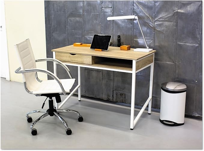 Safco Products 1001WH Vamp LED Modern ABS Desk Lamp with USB Port and Dimmer Switch, White