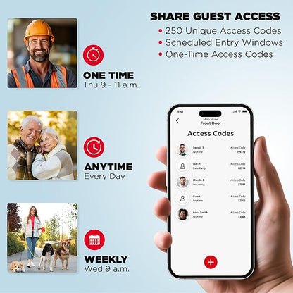 Kwikset Halo Wi-Fi Smart Lock, Keyless Entry Door Deadbolt, Geofence Auto-Unlock, Grade AAA Certified, No Hub Easy Install, Satin Nickel Lifetime Finish Warranty, Touchscreen