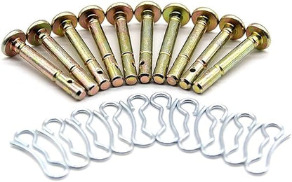 20 Pcs Brass 6.35mm x 44.45mm Straight Pins for Snow Thrower Replacement Parts