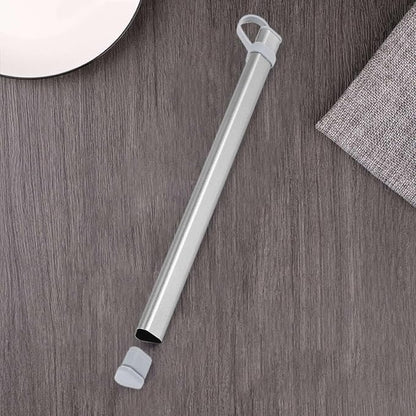 Silver Chopsticks Storage Tubes Aluminum Alloy Box Case for Titanium Chopstick Storage Box Without Gray Kitchen Utensils and Gadgets, Chopsticks