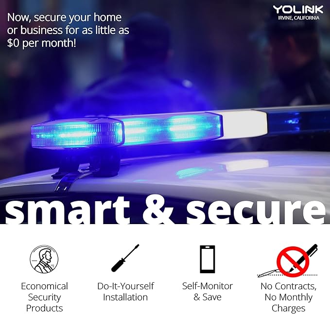 Smart Motion Sensor, YoLink 1/4 Mile World's Longest Range Wireless Motion Detector Compatible with Alexa IFTTT, Movement Detector App Alerts Remote Monitor for Indoor Use, YoLink Hub Included