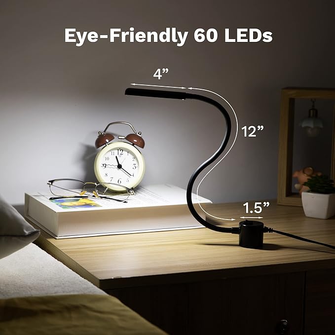 Sewing Machine Light, Magnetic, Flexible 60 LED Work Lights, Bandsaw Accessories, Scroll Saw with Extra Long Gooseneck (2 Pack) - 4 Mount anywhere discs included