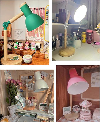himmel Table Lamp, Adjustable Wooden Table Lamp, Children's Desk Lamp for Bedroom, Living Room, E27 Base Reading Next Lamp