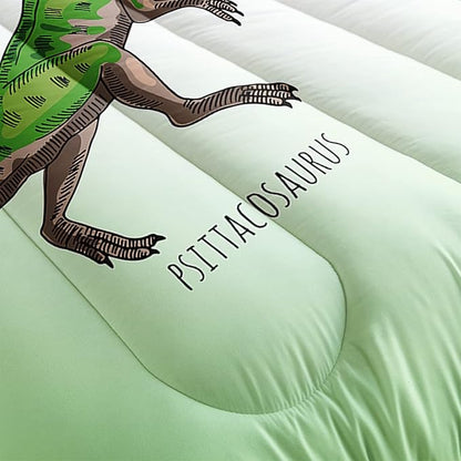 CVHOUSE Dinosaur Bedding Set,Dinosaur Comforter,Dinosaur Comforter Set Full,Microfiber Quilt Set with 1 Comforter and 2 Pillow Cases- 3 Piece