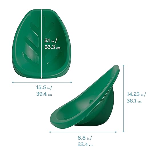 ECR4Kids Leaf Floor Seat, Rocker Chair, Green, 6-Piece