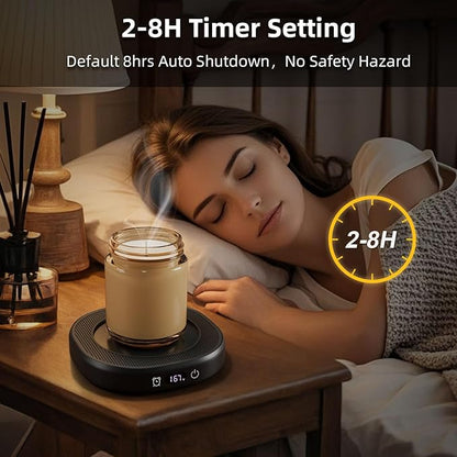 Coffee Mug Warmer Set Smart Electric Cup Candle Warmer for Desk Office | You're Awesome Mug Warmer Set, Desk Tea Beverage Heater Plate, 4 Temperature Setting & 8H Auto Shut Off, Women Birthday Gifts