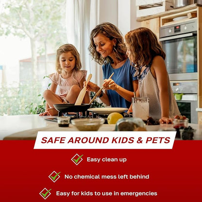 Signature Series Fire Blanket | Flame Suppression Fiberglass Blanket for Home & Kitchen Safety | Ultimate Fire Protection Blankets That Never Expire