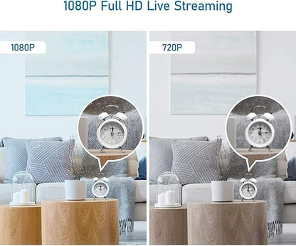 LaView 5G& 2.4GHz Security Cameras 4pcs, Home Security Camera Indoor 1080P, Wi-Fi Cameras Wired for Pet, Motion Detection, Two-Way Audio, Night Vision, Works with Alexa, iOS & Android & Web Access