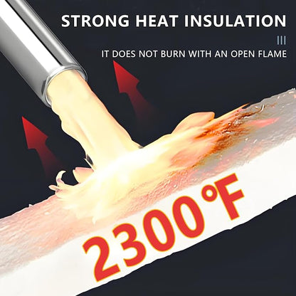 eieioo Ceramic Fiber Insulation, 2300F Ceramic Fiber Blanket, 48"x16"x1" Thick Fireproof Insulation Blanket for Wood Stove Baffle, Fireplace, Forges, Pizza Ovens, Chimney, Boiler(48"x16"x1")