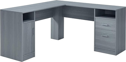 NicBex Laik-DW-00038-DX Desks, 59.5" W x 59.5" D x 29.75" H, Gray