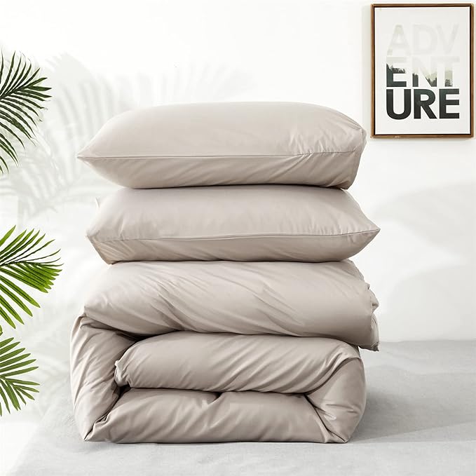 Light Khaki Comforter Set Cal King Size Khaki Comforter 3 Pieces Champagne Color California King Comforter Bedding Set Women Solid Khaki Cal King Bed Comforter Set