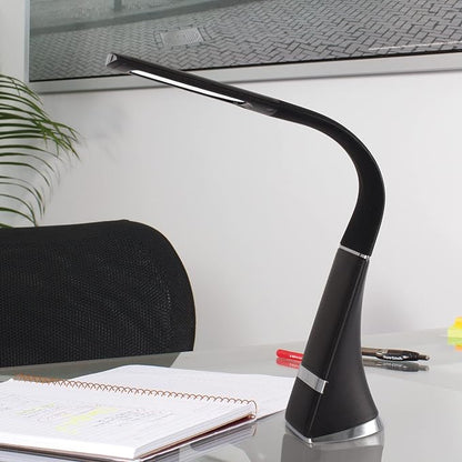 OttLite Recharge LED Desk Lamp with ClearSun LED Technology - Portable, Dimmable & Flexible Gooseneck - Travel-Friendly Task Lamp with Rechargeable Battery - for Home, Reading, Office & College Dorms