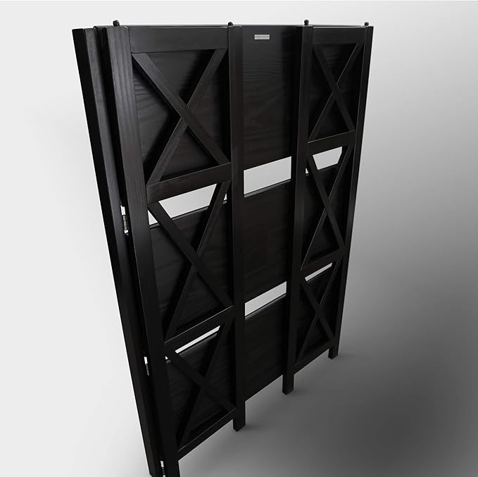 Casual Home Montego 3-Shelf Folding Bookcase, Black