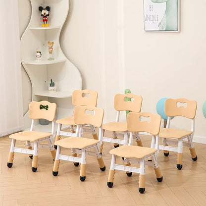 Kids' Desk Chairs Adjustable Height is Suitable for Children's Chairs Used in Families, Schools and Day-Care Between 2-10 Years Old The Max Bearing Capacity is 220LB(5PCS-Mint Green)