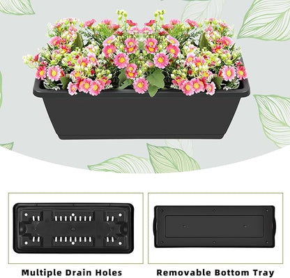 Vertical Raised Garden Bed 3 Tier Elevated Garden Planters Stand Up Garden Planter Box with Drainage Holes for Outdoor Indoor Plants Herbs Flowers Vegetables Black