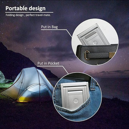 Foldable LED Desk Light, Slim Portable Rechargeable USB Table Light, Eye-Caring Aluminium Alloy Table Lamps,for Home, Reading, Studying, Work, Travel (Silver)