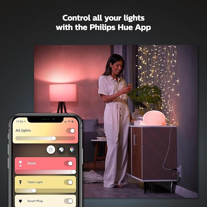 Philips Hue Smart Plug, White - 1 Pack - Turns Any Light Into a Smart Light - Control with Hue App - Compatible with Alexa, Google Assistant, and Apple HomeKit
