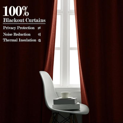 Full Blackout Privacy Curtains, 240 Inch Extra Wide Linen Blend Drapes, Pinch Pleat Window Drapery for Room Divider Storage/Space Room Separation, 1 Panel, W 240" x L 96", Orange