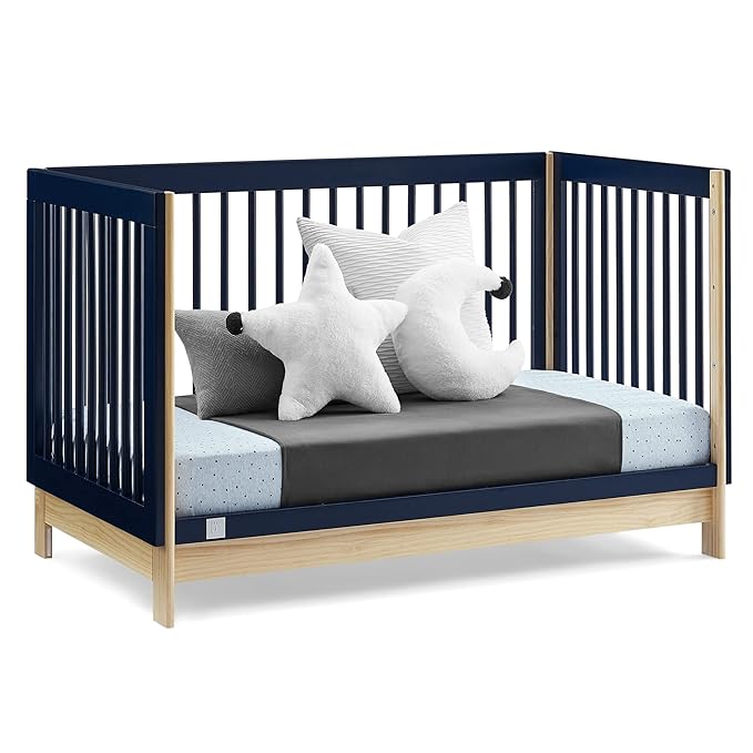 GAP babyGap Tate 4-in-1 Convertible Crib - Greenguard Gold Certified, Navy/Natural