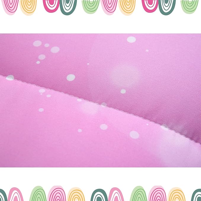 Girls Unicorn Bedding Set 3 Piece Rainbow Comforter Set for Teen Girls Adults with Sparkle Stars Soft Bedding Sets Machine Washable, Multi, Full