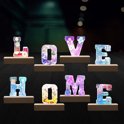 2Pack 6" Wood Rectangle Display Pedestal,Wooden Rectangle Colorful Lights Display Base for Acrylic and Plexiglass,Wood Night LED Light Lamp Base