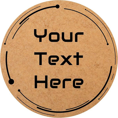 100-1000 Pcs Kraft Custom Sticker Labels Round Customized Labels Wreath Designs Personalized Stickers for Food Jars Gift Essential Oil Bottles Storage Bins(Kraft Paper 11)