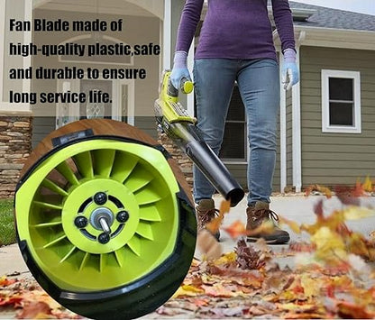 Blower Fan Blade 529437004 for Ryobi 18 Volt Blower Fan P2108 P21081 P21081VN P21081VNM Fits Ryobi Leaf Blower Part 529437004 529437003 529437001（W/Insert Nut）- 2 Pack