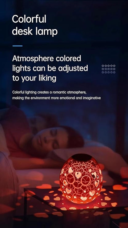 Table Lamp for Home Office，LED Bedside lamp，RGB 16 Colors，Multiple Lighting Modes Desk Lamps，Atmosphere Lights Suitable for Various Holidays（Butterfly）