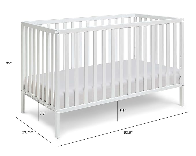 Suite Bebe Palmer 3 in 1 Convertible Crib - Quick Ship, Baby Blue