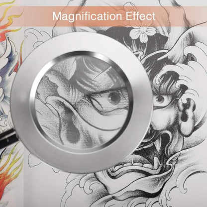 ATOMUS 2.5X Magnifying Lamp, LED USB Rechargeable Tattoo Beauty Magnifier Lamp with Metal Clip for Eyebrow Tattoo Manicure Eyelash Extension Read