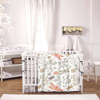 Dragonfly Baby Blanket 30x40 Inches - Super Soft Flannel Throw for Nursery & Strollers - Cute Dragonfly Gifts for Women New Moms - Lightweight Fleece Blankets for Toddlers & Infants