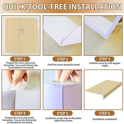 Custom Wire Rack Covers, 31x14x2 in Foamed PVC Pantry Shelf Covers Removable Closet Decoration(Not Wood) for Wire Shelving, Home and Kitchen