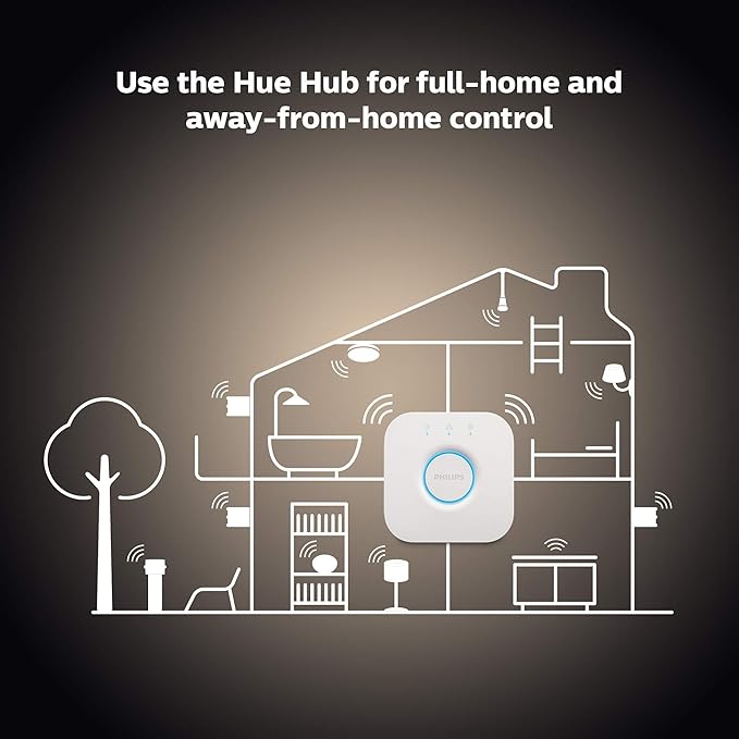 Philips Hue Smart 60W A19 LED Bulb - Soft Warm White Light - 2 Pack - 800LM - E26 - Indoor - Control with Hue App - Works with Alexa, Google Assistant and Apple Homekit