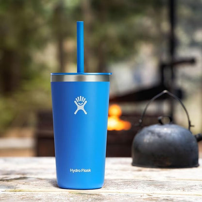 Hydro Flask All Around Tumbler Straw Lid, Insulated Travel Mug, Stainless Steel Coffee Cup 20 Oz Cascade