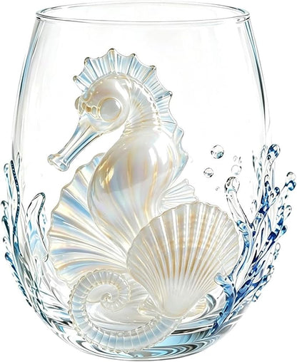 Artisan Blue Octopus Glassware Handmade 3D Ocean Decor Gift