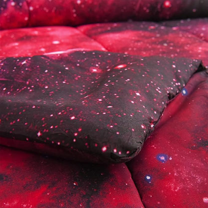 A Nice Night 3D Galaxy Blanket Comforter Bedding Sets Home Textile with Comforter Pillowcase, Queen Size