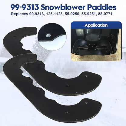 99-9313 Snow Blower Paddles with 55-8760 Scraper Blade, 95-6151 Belt Replaces Toro 99-9313 Paddle Kit, Toro 55-8760 Scraper Blade for Toro CCR 2400, CCR 2450, CCR 3000, CCR 3650 Snowblowers