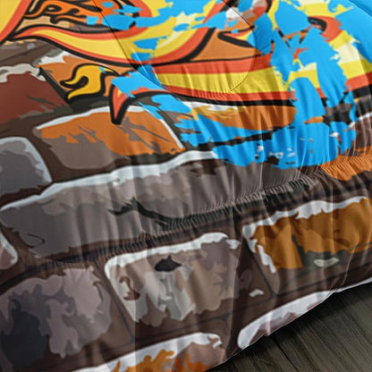 Axolotl Quad Bike Bedding Set Queen,Dirt Bike Comforter Set,Extreme Sports Bedding Set,Sports Theme Comforter Set,Tractor Truck Bedding,Motorcycle Comforter for Kids Boys Teens,1 Quilt 2 Pillowcases