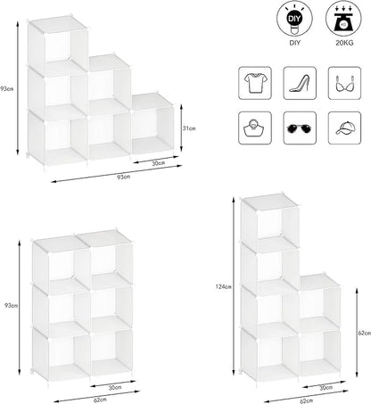 Bathroom Organizer Cube Storage Organizer Closet Storage Cube Shelf Storage Bookcase Bookshelf