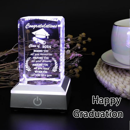 Movdyka Graduation Gifts for Her Him 2026 Unique - 3D Layser Engraved Class of 2026 with Base, High School College Graduation Gift Ideas for Women Men Girls Daughter Son Unisex