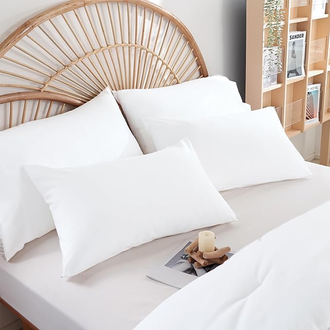 Queen Comforter Set White Comforter Boho Solid Color Bedding Comforter Set for All Season Soft lightweight Microfiber 3PCS Reversible Comforter Set (1 Comforter, 2 Pillowcases)
