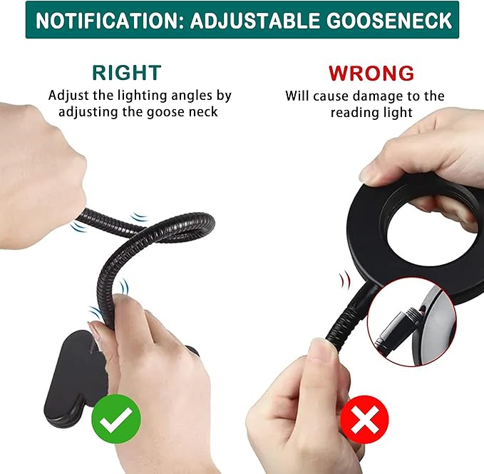 Foneso Desk Lamp Clip on Light, 48 LED USB Lamp with 3 Color Modes 10 Brightness Levels, 360° Flexible Gooseneck Eye Protection Bed Night Light for Reading, Makeup, Fill Light (Black)