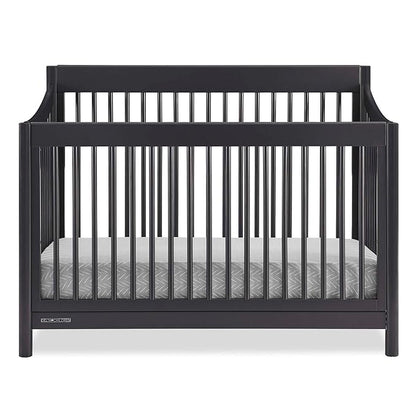 Delta Children Brooks 6-in-1 Convertible Crib - Greenguard Gold Certified, Midnight Grey