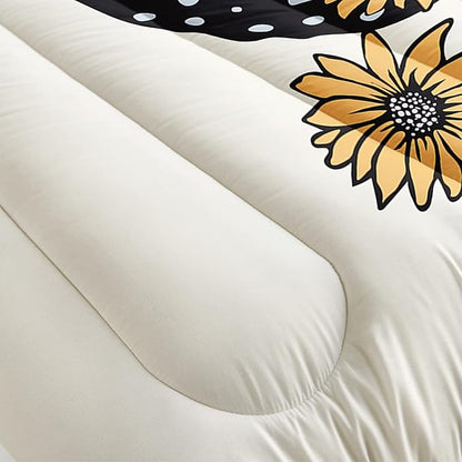 CVHOUSE Butterfly Bedding Set,Butterfly Comforter Twin,Butterfly Comforter Set for Girls Kids Teens,Butterflies Quilt Set with 1 Comforter and 2 Pillow Cases- 3 Piece