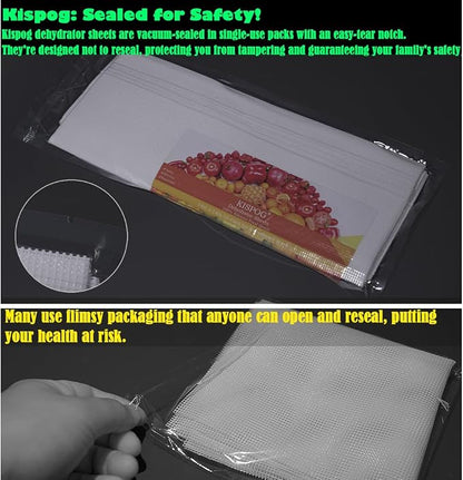 Silicone Dehydrator Sheet for Magic Mill MFD-7100 MFD-7070, 7-Pack 12x13 inch Reusable Drying Tray Liners - BPA-Free Easy Clean - Healthy Snacks - Jerky Herbs Fruit
